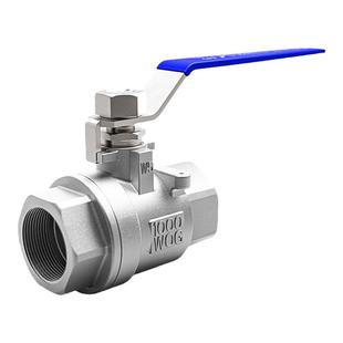 304不锈钢球阀二片式加厚耐高压丝扣内螺纹阀门开关4分6分dn15 25