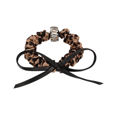 阿吉豆发圈发绳时尚豹纹马尾发饰