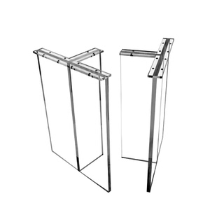 亚克力桌腿悬浮定制岛台桌腿餐桌书桌高透明板岩板增高支架支撑脚