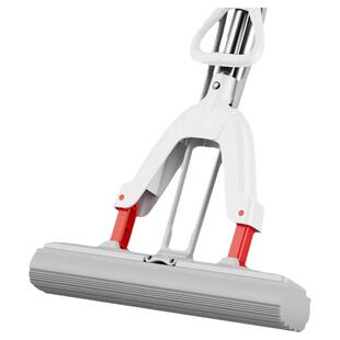 好媳妇海绵拖把对折式家用大号免手洗挤水托把一拖净吸水胶棉托把