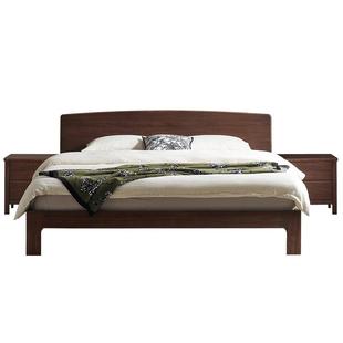 全友家居新中式实木框架床主卧室高端大气1米8双人床架2025新款