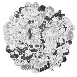 魔都精兵的奴隶贴纸黑白漫画人物羽前京香出云天花山城恋电脑装饰