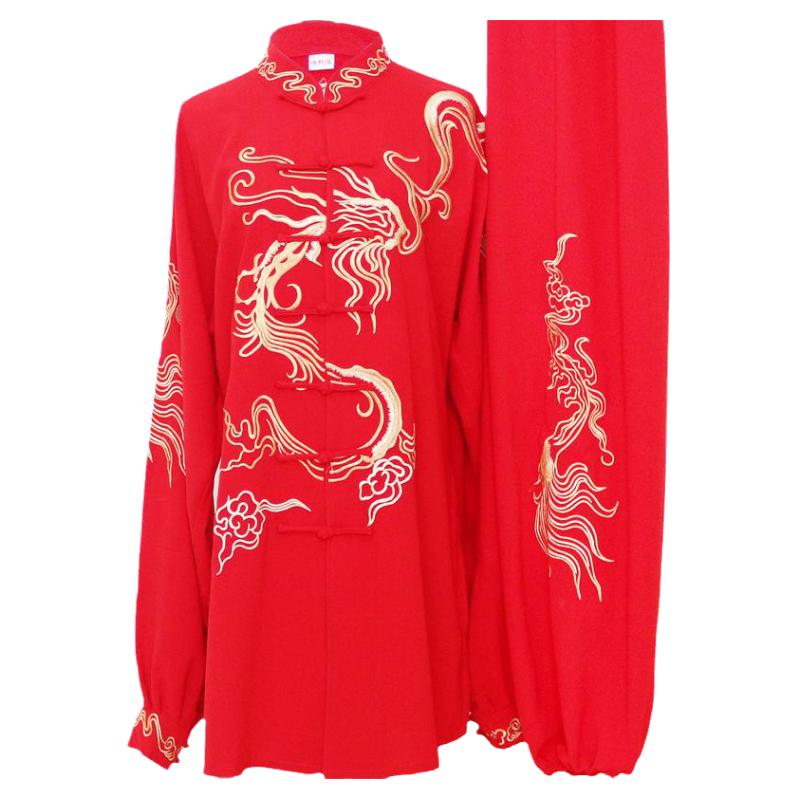 恋太极新款刺绣太极服绣花表演服武术服练功服男女款春夏秋冬季