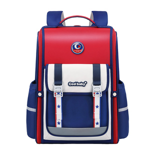 COOLBABY新款书包女生小学生减负二三到六年级男孩高颜值大容量