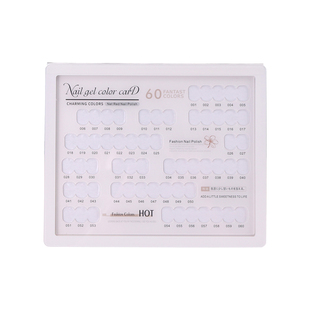 日式色卡本美甲色板防尘展示板镶嵌甲片样板本480120亚克力展示册