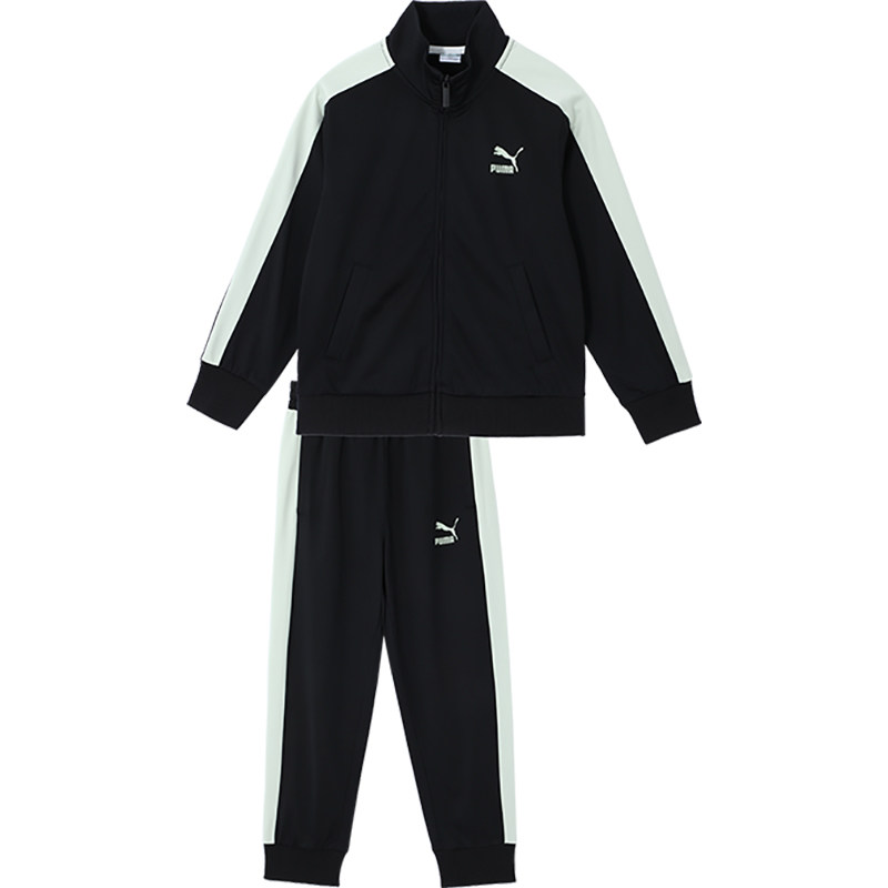 Puma/彪马正品新款儿童运动拼接宽松休闲立领套装941362-01