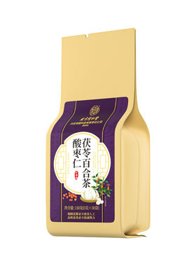 南京同仁堂酸枣仁百合茯苓睡眠茶多梦易醒栀子高效入睡用助眠失眠