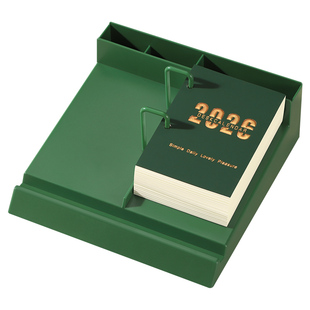 2026年日历定制桌面摆件礼盒装翻页创意马年365天一日一页自律记事计划本打卡月历简约商务ins风企业logo台历