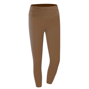 BellaRich无尴尬线高腰提臀七/八分瑜伽裤女运动跑步小个子健身裤