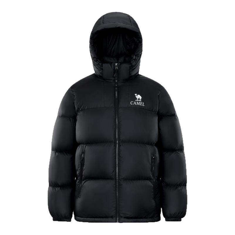 情侣款男装羽绒服骆驼连帽