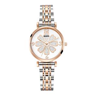 宾爵手表女太阳花防水石英女表钢带小众轻奢满天星简约女表气质