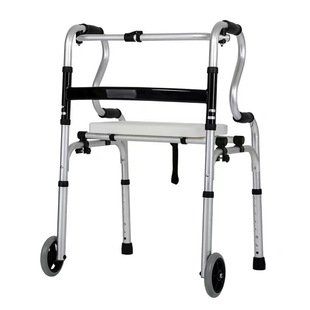 德国老人助行器四脚轻便折叠助步器老年人拐杖椅行走辅助骨折病人