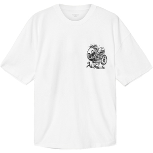 ALLSAINTS男士哥特印花T恤PANHEAD摩登短袖打底衫2026夏季新款