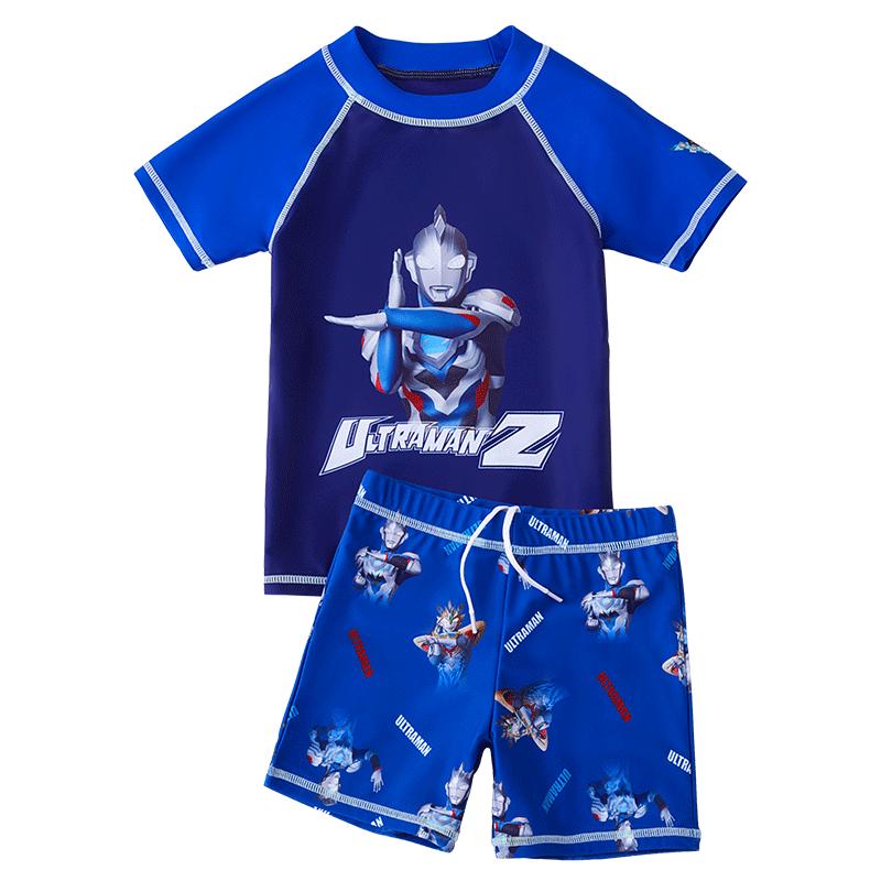 奥特曼儿童泳衣男童分体小孩中大童泳装泽塔迪迦温泉泳裤宝宝连体