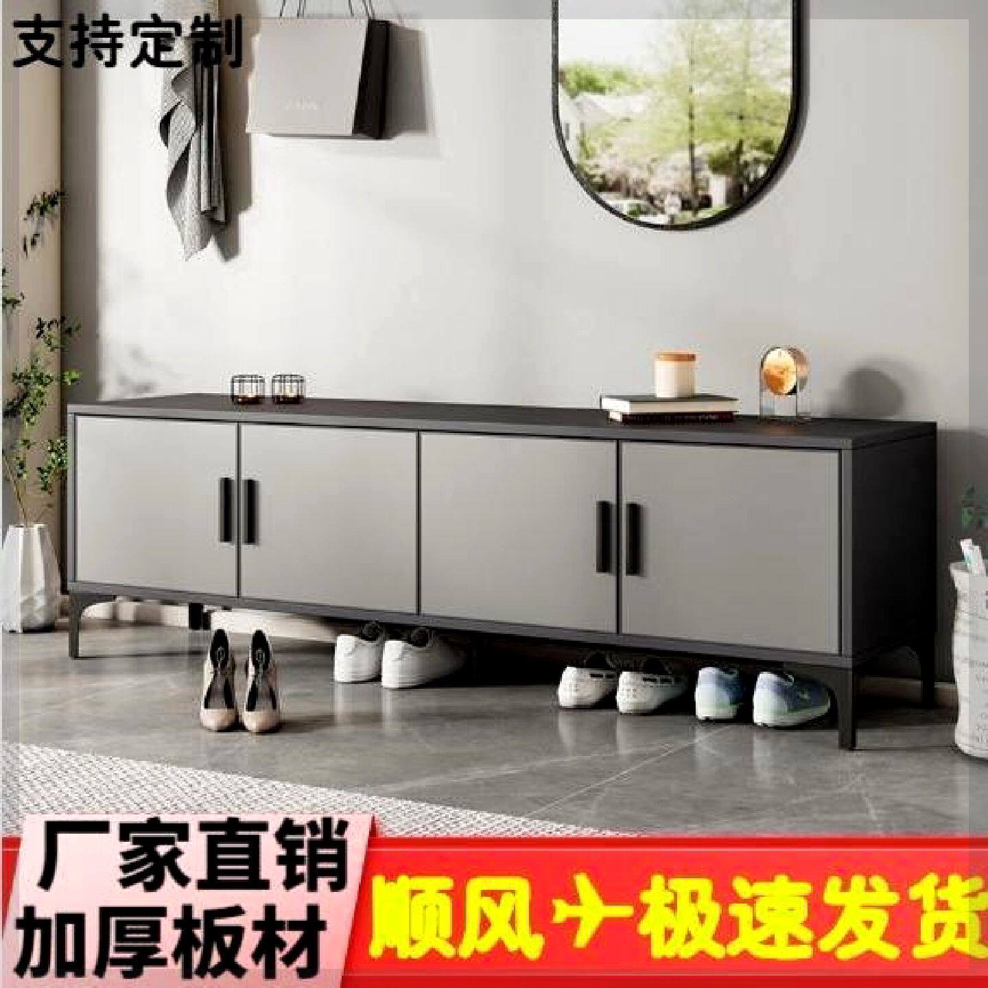 全铝合金矮鞋柜换鞋凳门口室外户外防水防晒门外庭院储物柜子定制