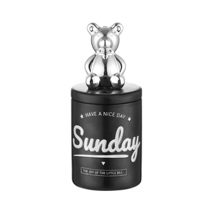 轻奢小熊牙签筒定制LOGO不锈钢牙签桶瓶客厅酒店牙签线盒个性创意