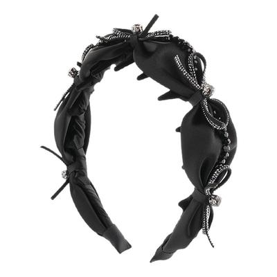 弗弗西FFX[天鹅湖畔]高级感高颅顶齿梳发箍女黑色蝴蝶结轻奢发饰