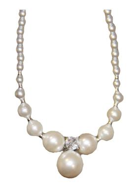 施家珍珠女渐变大小高级感