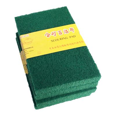 100片WLH含砂百洁布洗碗布海绵擦家用洗碗巾白洁布含沙工业拉丝布