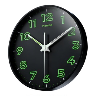 TIMESS夜光挂钟极简石英钟家用客厅轻奢挂墙现代创意静音卧室时钟