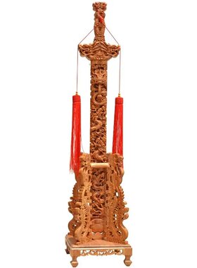 正宗桃木桃木剑九龙木剑摆件木雕镂空雕刻工艺桃木商务送礼家居