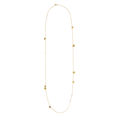 优雅百搭纯银珍珠毛衣链