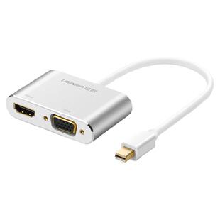 绿联 minidp转hdmi/vga电脑转换器dp接口雷电2扩展坞连接显示器投影仪外接转接头线适用macbookair笔记本