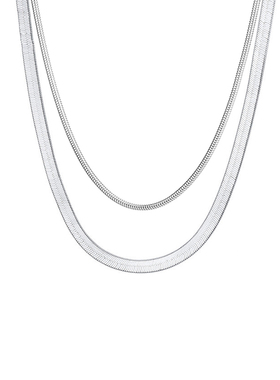 fdk项链男蛇纯银925镀白金