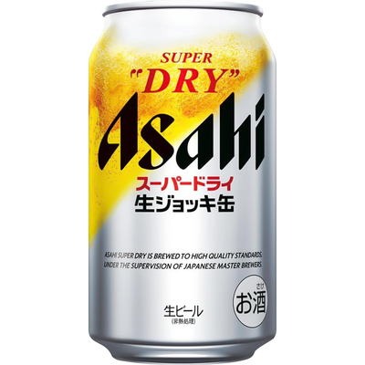 ASAHI朝日全开盖啤酒SUPER DRY掀盖生啤340ml/485ml日本进口整箱