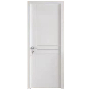 PVC免漆门简约卧室门房门办公用平开门室内实木复合单双开套装门