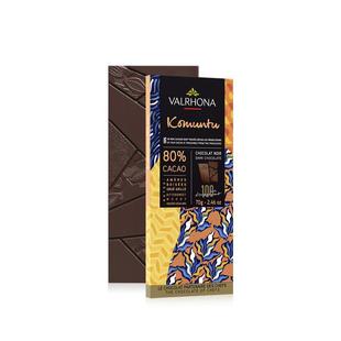 法芙娜法国原装进口零食科曼图80%黑巧克力排块条70g情人节礼物