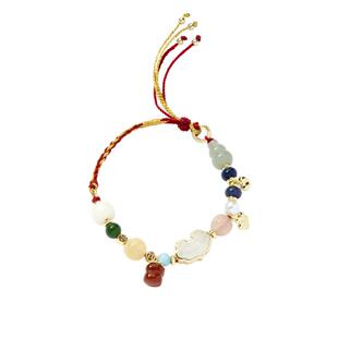 故宫淘宝｜多宝黄水晶手链手串玛瑙博物馆文创生日礼物女生