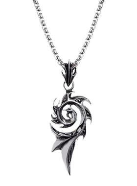 项链男潮六芒星军牌配饰