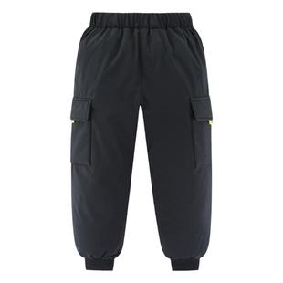 雪中飞童装儿童羽绒裤2025新款男童中大童工装保暖鸭绒长裤女童冬