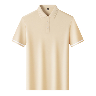 皮尔卡丹夏季短袖男士polo衫简约休闲风2026新款纯色透气高端上衣
