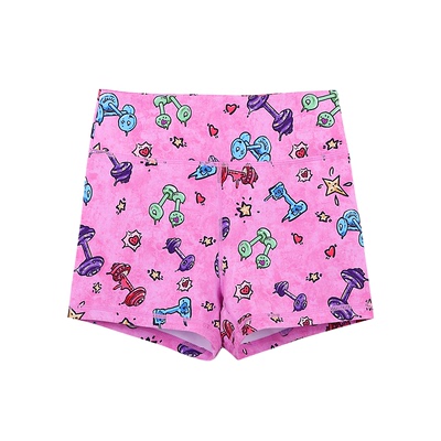 HARDSHIP哑铃三分提臀束腰弹力裤