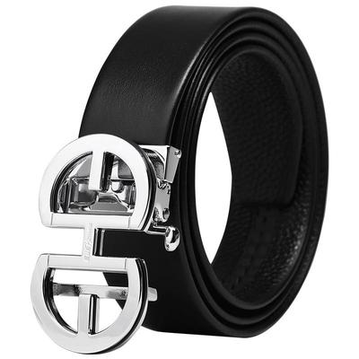 elle合金男士青年商务真皮自动扣