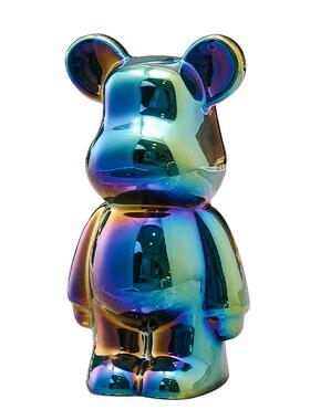 简约现代创意卡通熊轻奢收纳摆件