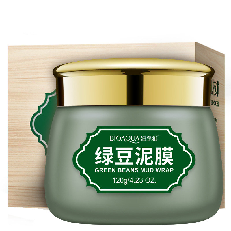绿豆泥浆面膜泥补水清爽