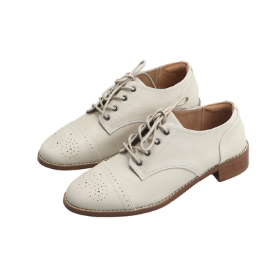 2026新款英伦女布洛克牛津鞋