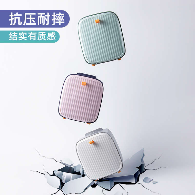 桌面垃圾桶轻奢创意带盖家用办公室小号床头卧室客厅厨房垃圾杂物