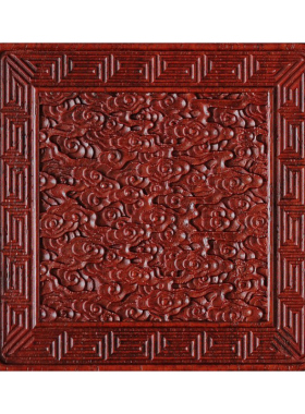 贡匠小叶紫檀祥云纹杯垫