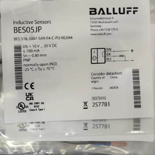 议价巴鲁夫 BES05JP BES 516-3007-SA9-E4-C-PU-00，044  全新现