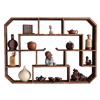 置物架茶壶中式博古架展示架