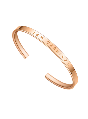 IW时尚百搭玫瑰金色日韩钛钢手镯