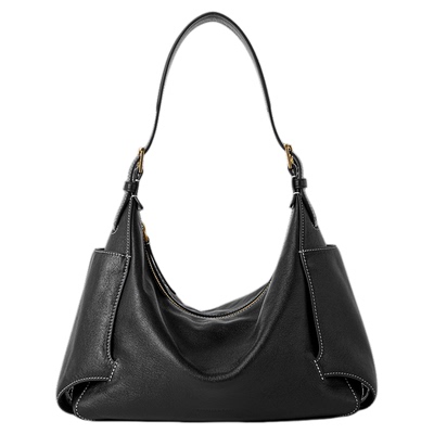 【万鹏同款】VH女包行漫hobo包中号轻奢头层植鞣牛皮大容量单肩包