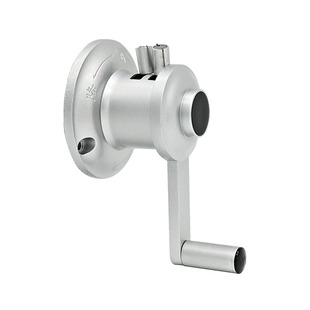 阳台手动凉晾衣架配件升降摇把手摇器双杆式三孔晒衣架通用免打孔