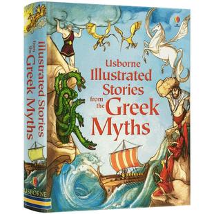 英文原版绘本Illustrated stories from the Greek myths古希腊神话故事合集Usborne尤斯伯恩学生英语课外阅读读物全彩插画版