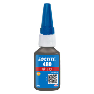 德国LOCTITE乐泰480胶水旗舰店官网瞬干胶粘磁钢磁铁金属塑料橡胶专用胶多功能粘得牢增韧弹性体耐潮湿快干胶