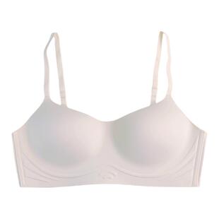 无痕内衣女夏季天薄款小胸聚拢不空杯收副乳方领抹胸半杯低胸文胸